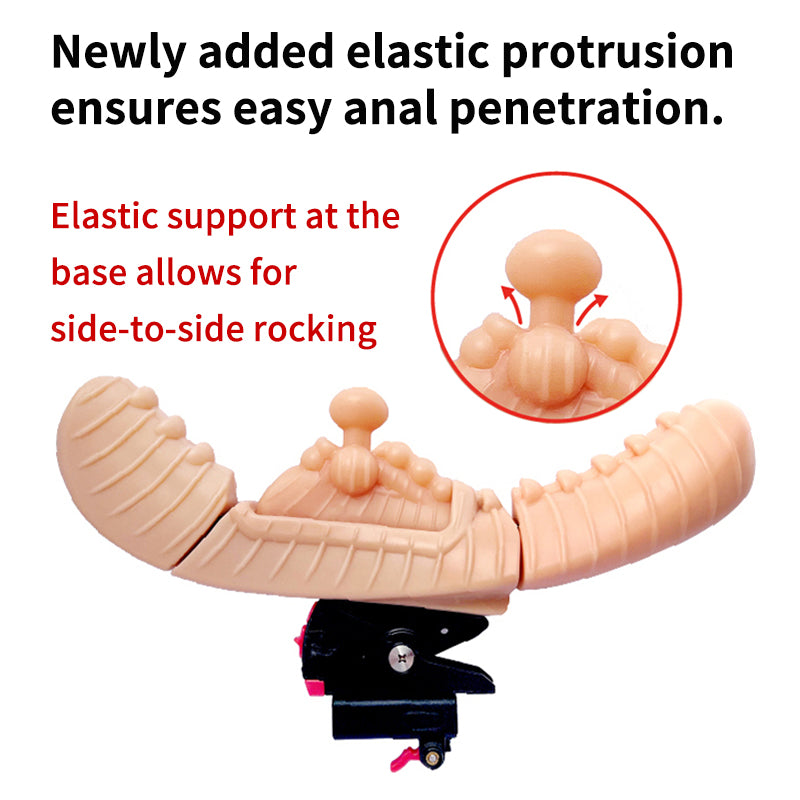 Extra large-size oval bead massage head