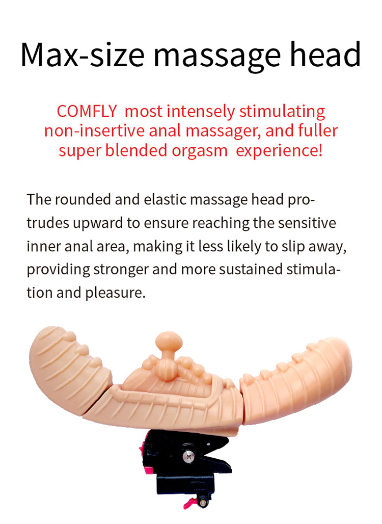 Extra large-size oval bead massage head