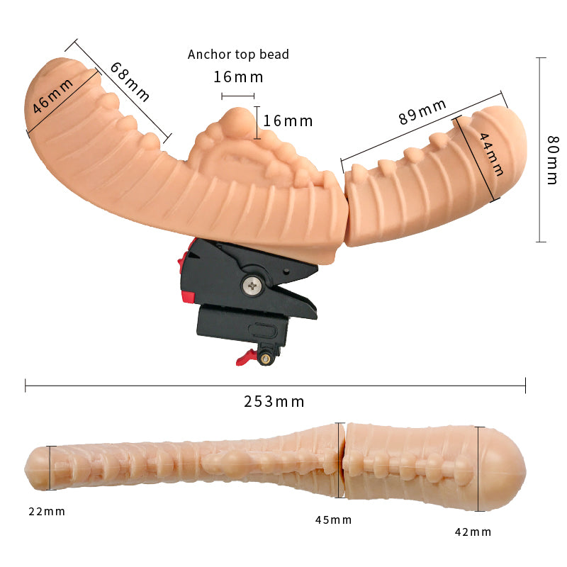 Extra large-size massage head