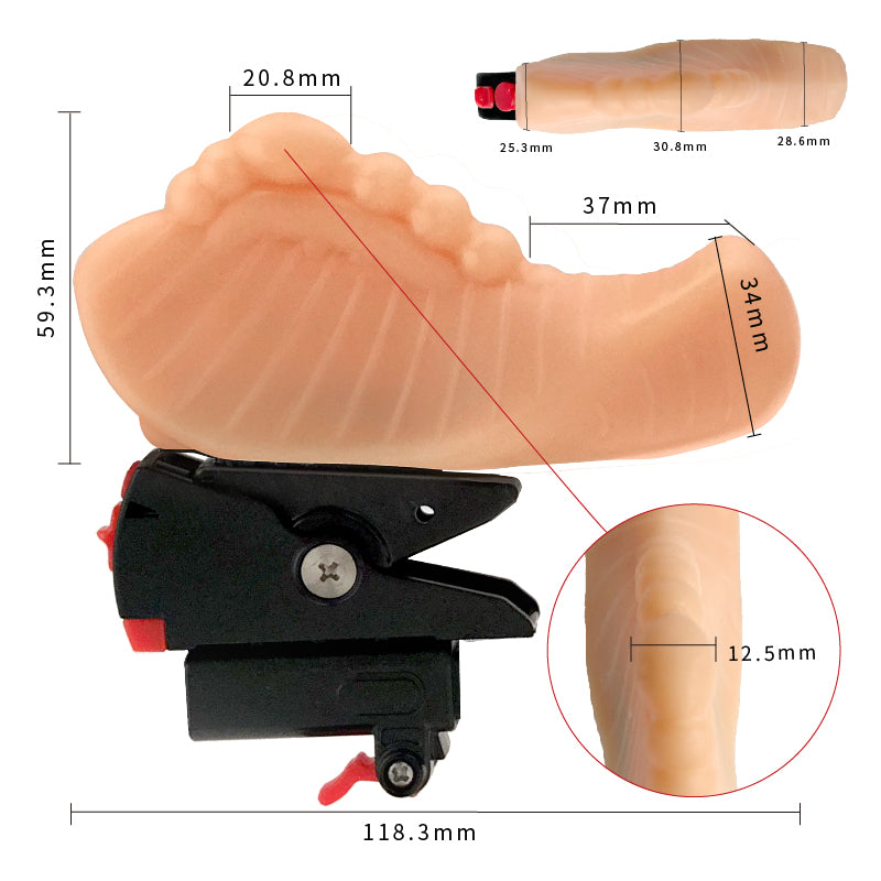 Standard-size massage head