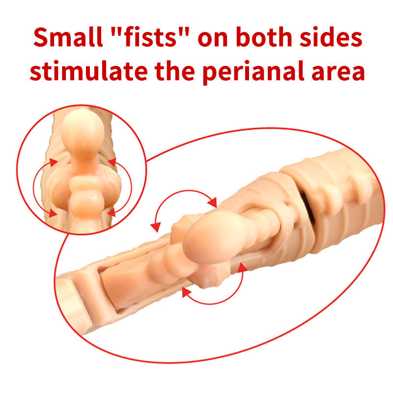 Extra large-size oval bead massage head