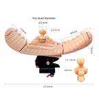 Extra large-size oval bead massage head