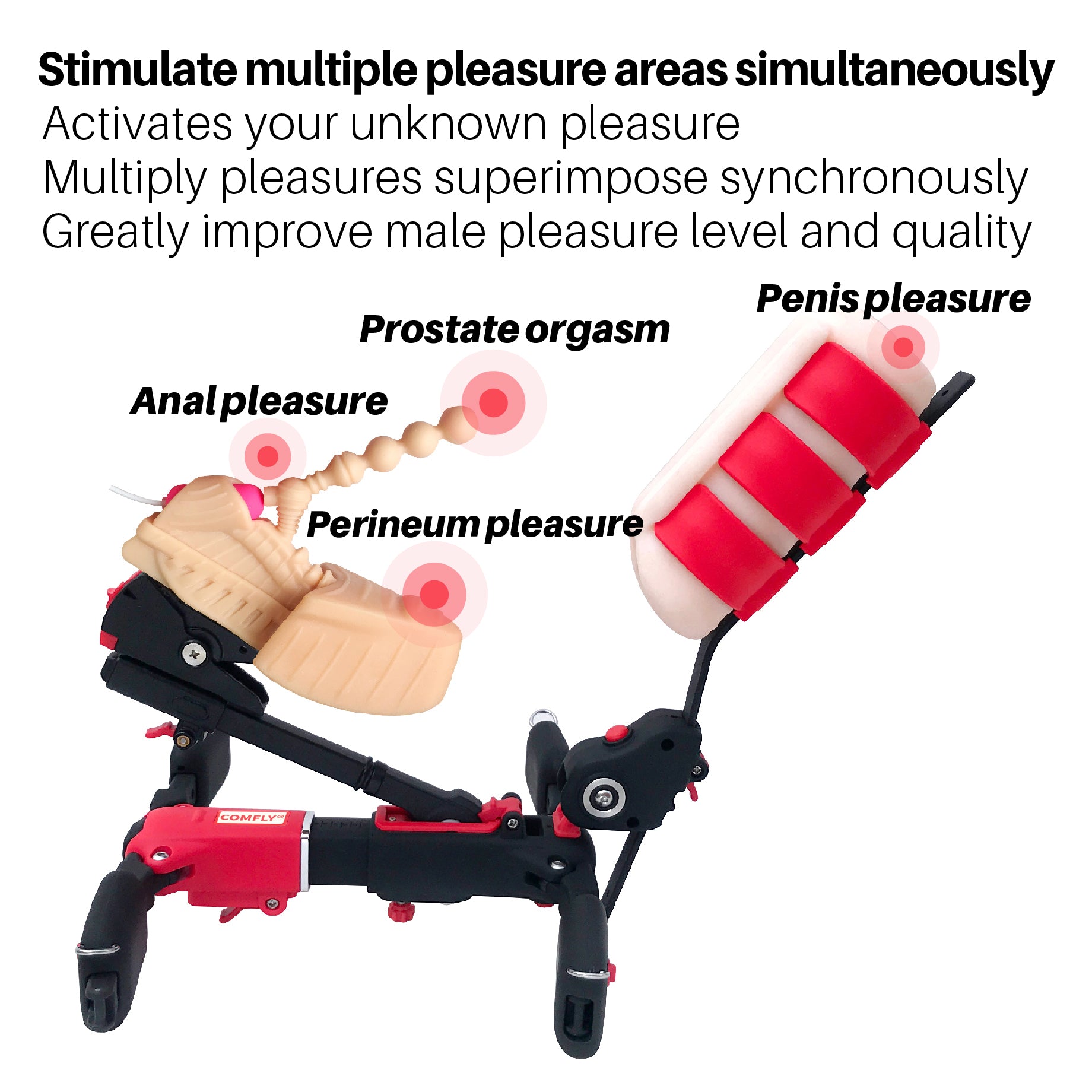 COMFLY Blended Orgasm Wearable Male Masturbator– Hands-Free